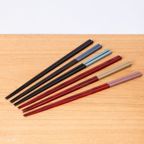 Dishwashable 2-colour Japanese Lacquered Chopsticks