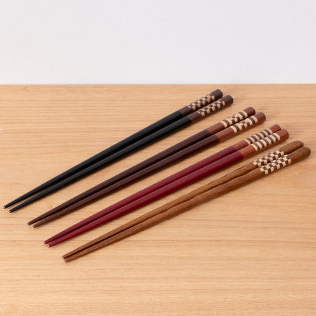 Beautiful inlaid Japanese lacquered  chopsticks, handmade in Tokyo