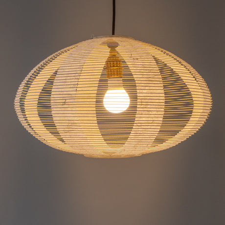 46cm Enban Skashi, Unryu Paper Lamp Shade