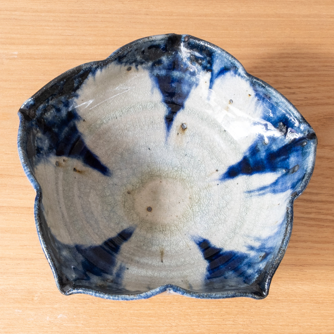 Handmade Cobalt Glaze Bowl, made in Japan