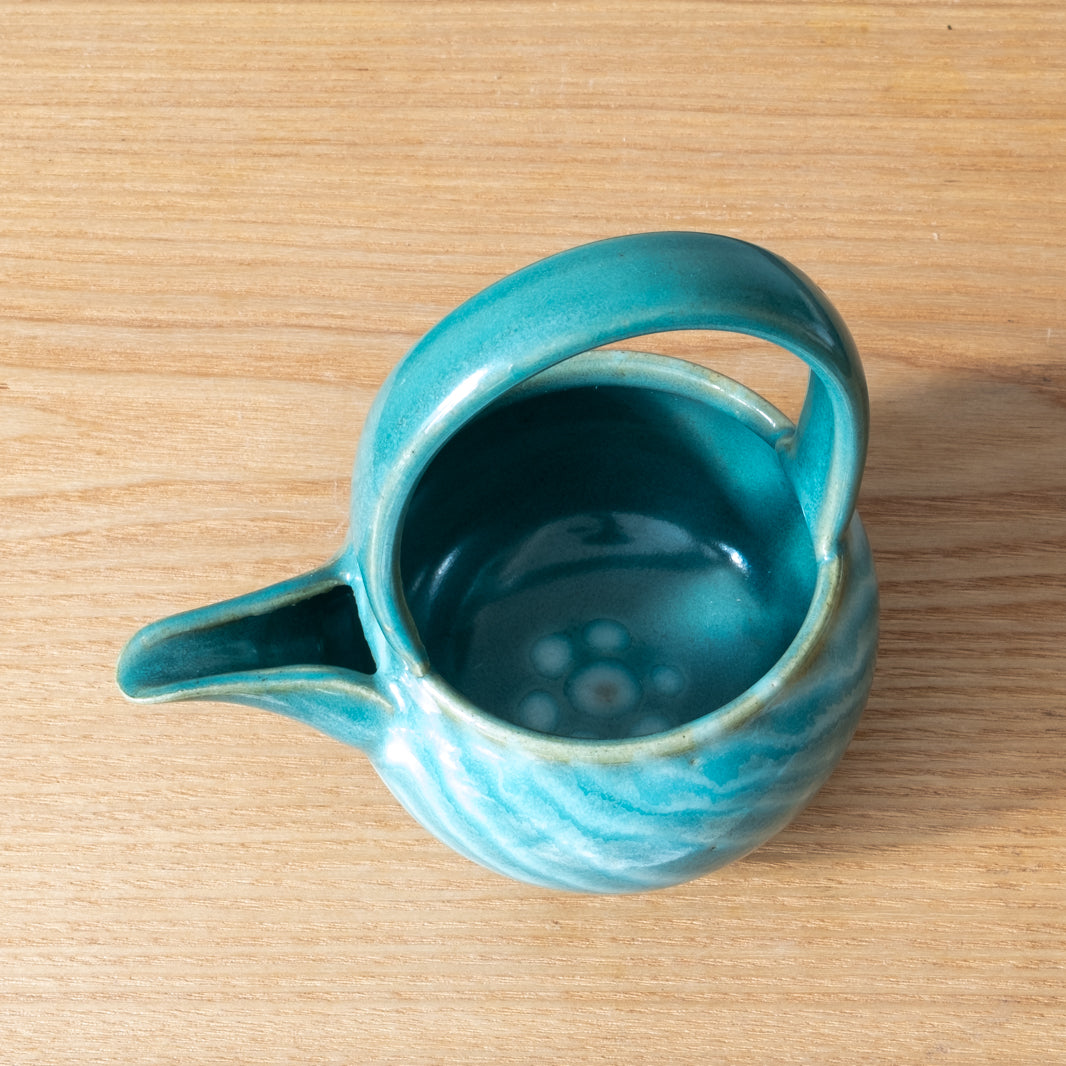 Green Sake Jug with Handle