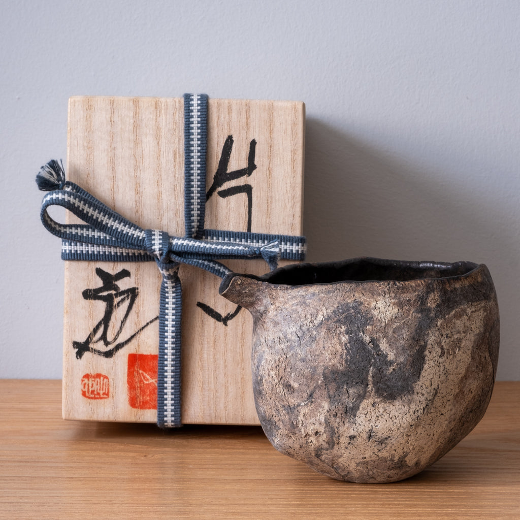 Outstanding Izumita Katakuchi or Sake Pourer, handmade in Japan