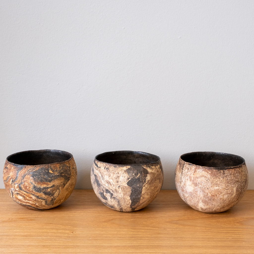 Organic Izumita beaker yunomi or teacups handmade in Japan