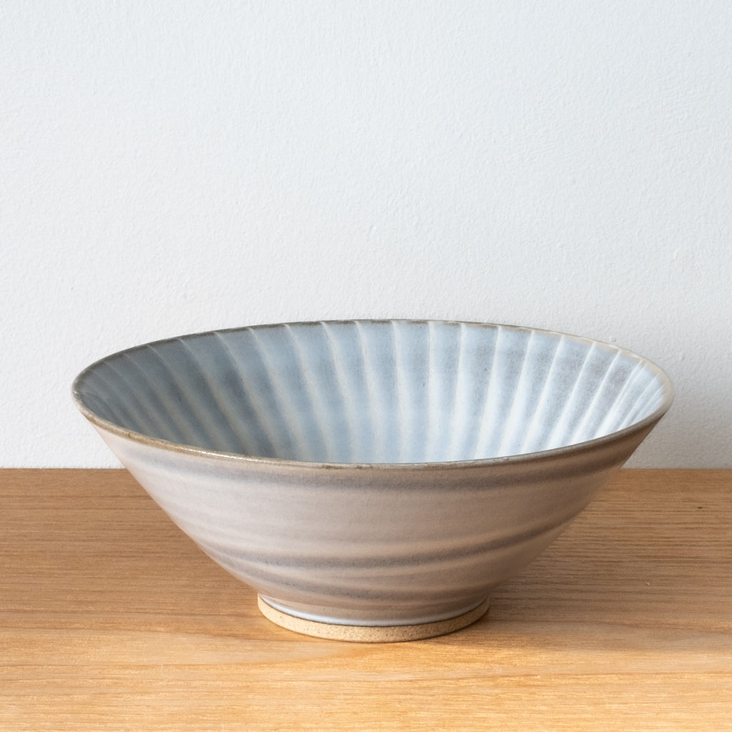 Japanese Bowl, Hakeme warabi Glaze, handmade in Japan