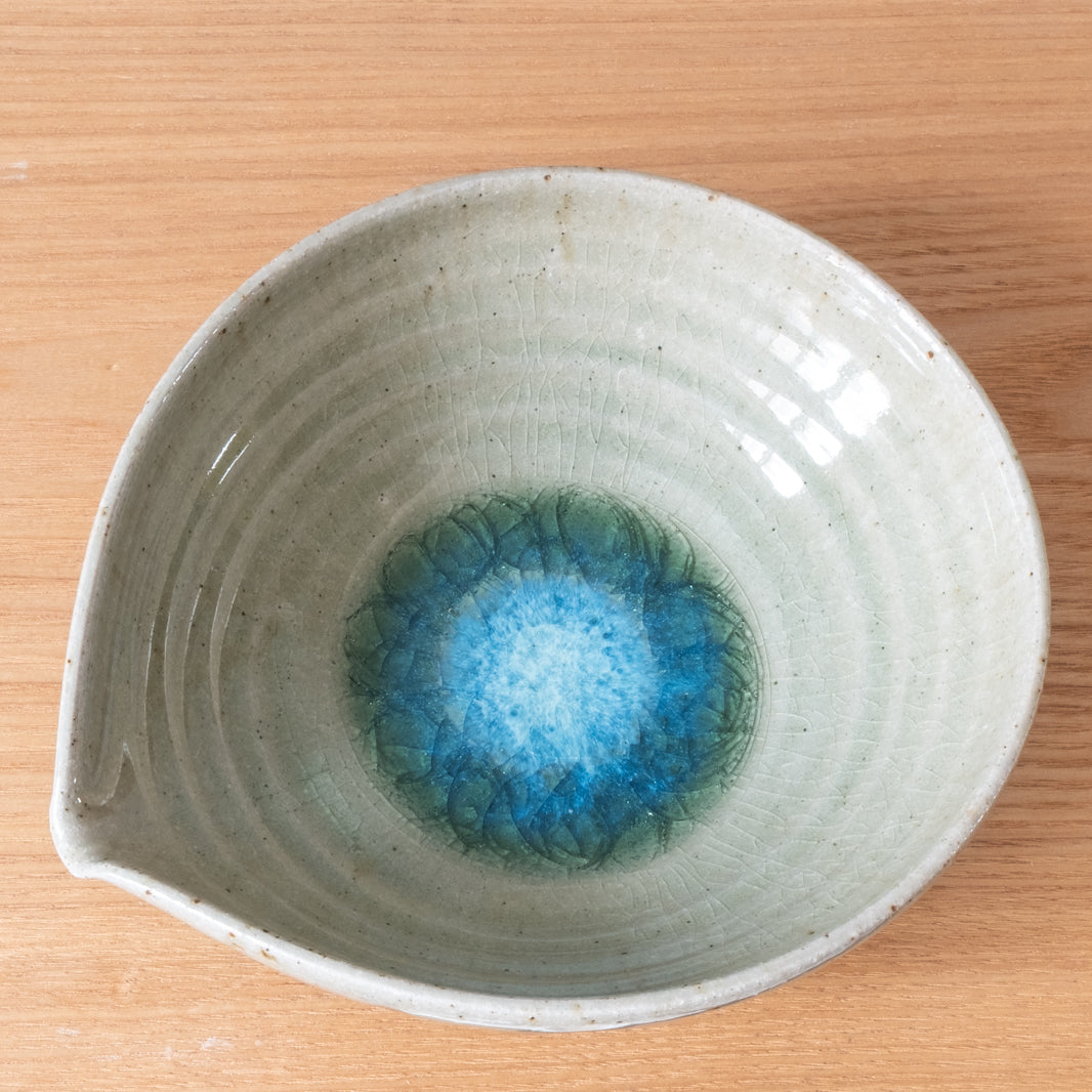 Mikan Glaze Katakuchi Style Salad Bowl