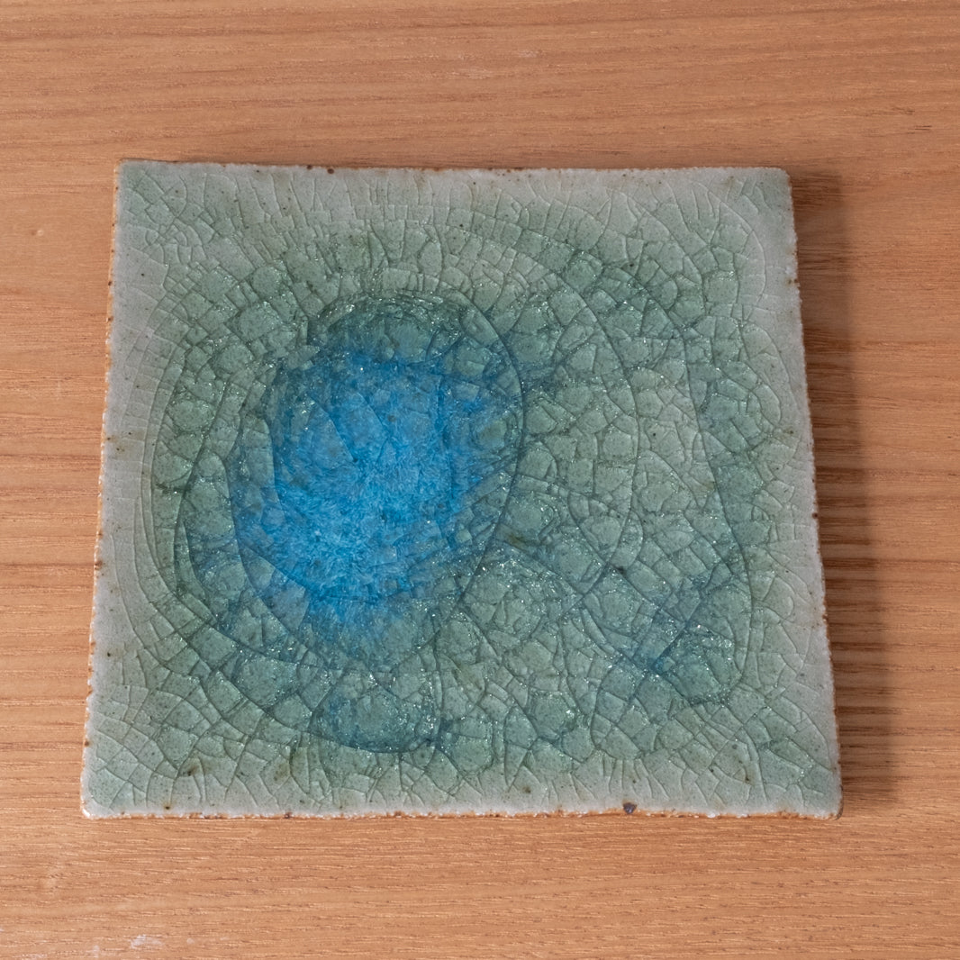 Square Mikan Glaze Plate