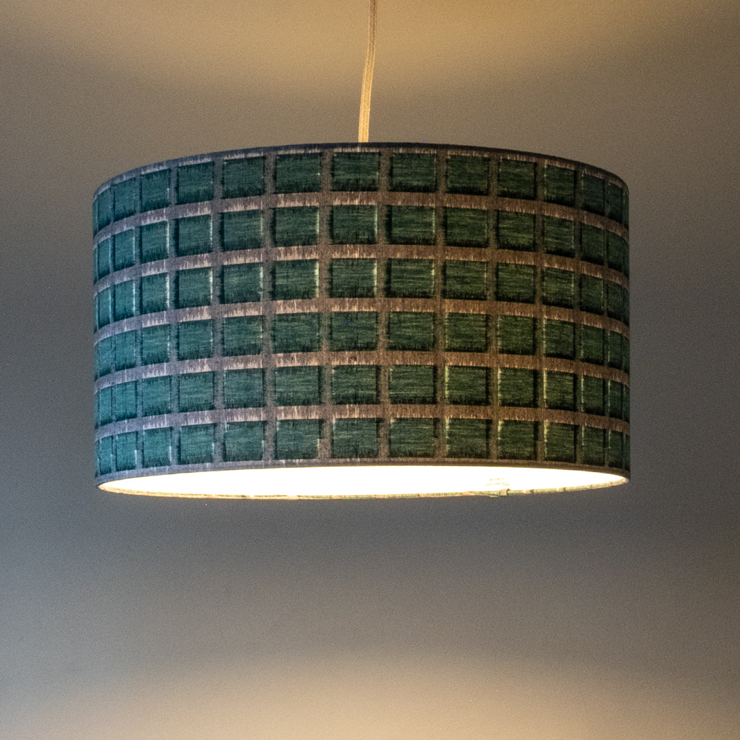 Sakata Green Squares Lampshades