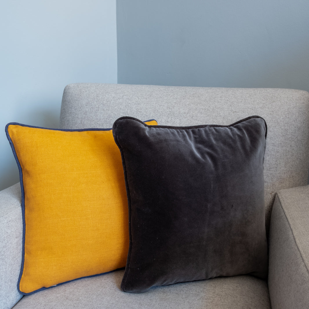 Yellow Squares Cushion