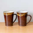Handmade Japanese Stoneware mugs, with handle
