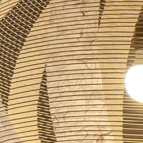 Lampshade close-up showing the ribs in the shade