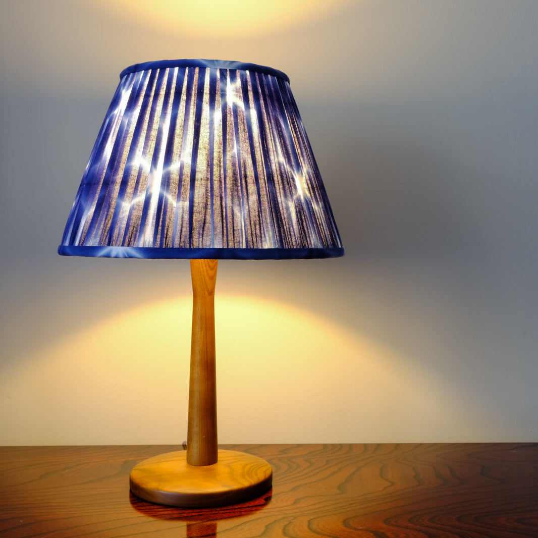 8 Fold Indigo Shibori Gathered Shades