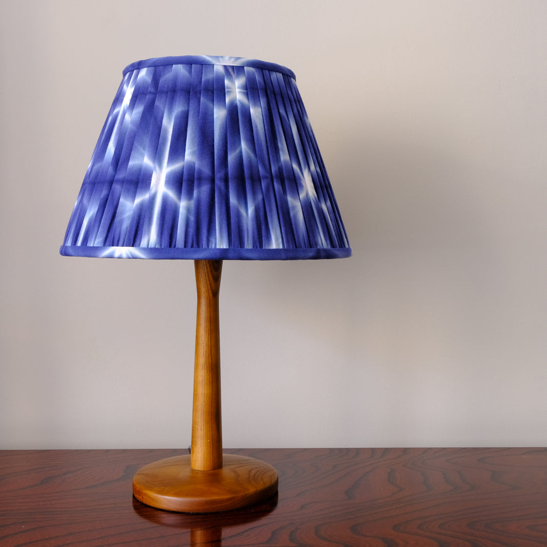 Japanese Folded Shibori Gathered Lampshade