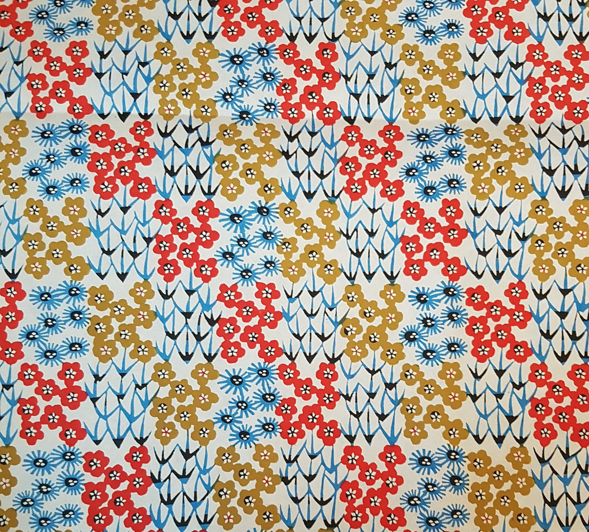 Floral pattern colourful Japanese washi paper shades