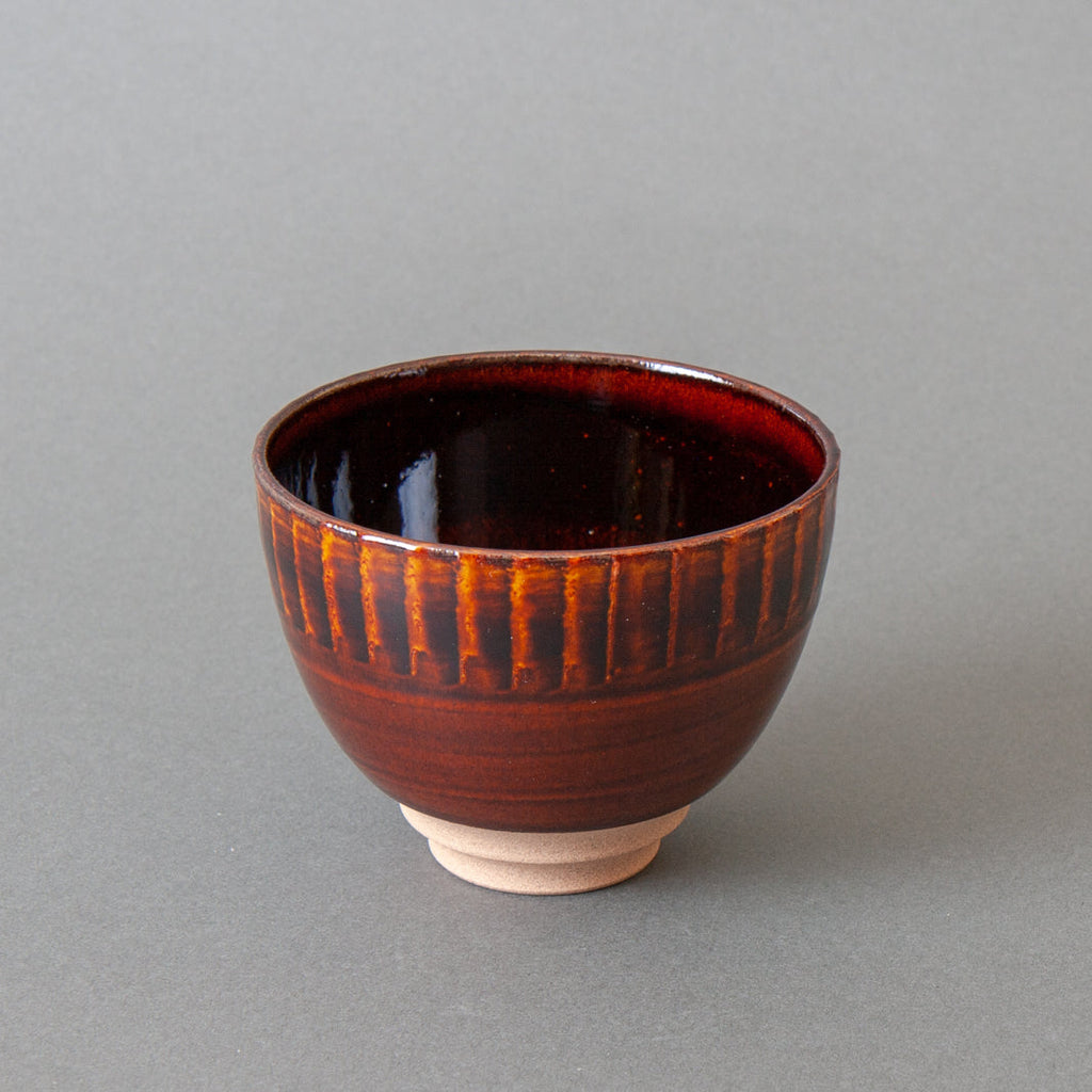 Modern Japanese Tea Bowl - Brown