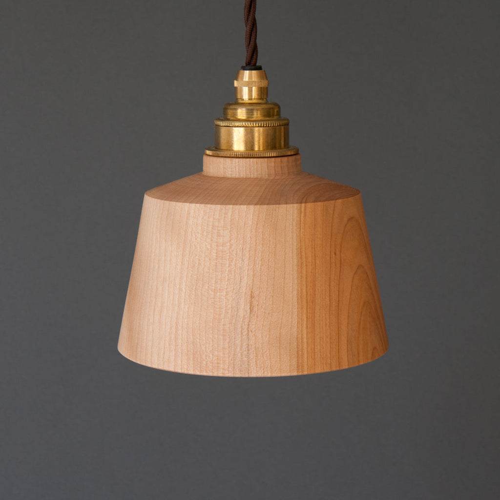 Choku Handmade Japanese Lacquer lamp shade - down unlit