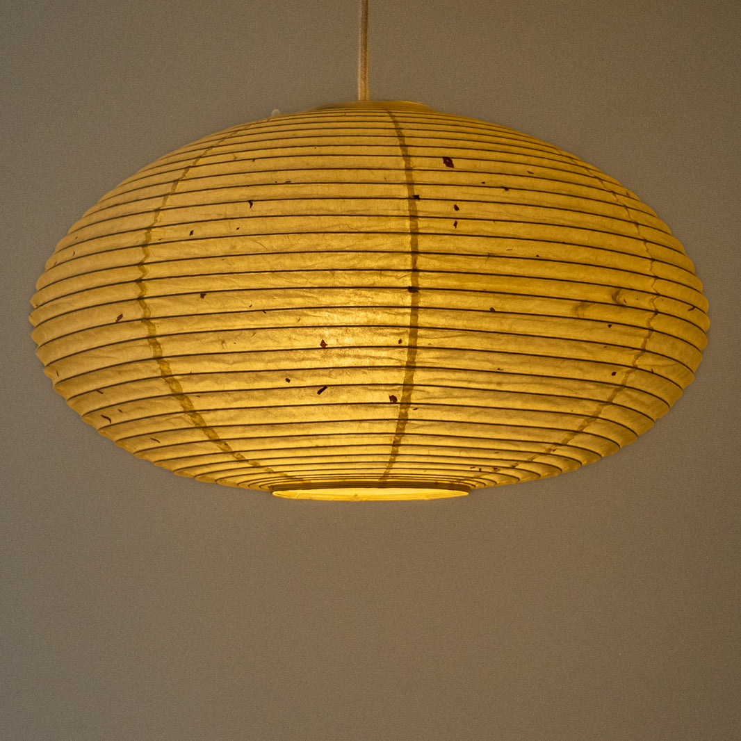 46cm oval mulberry paper washi Japanese paper lantern, illuminated