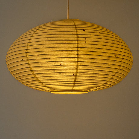 46cm oval mulberry paper washi Japanese paper lantern, illuminated