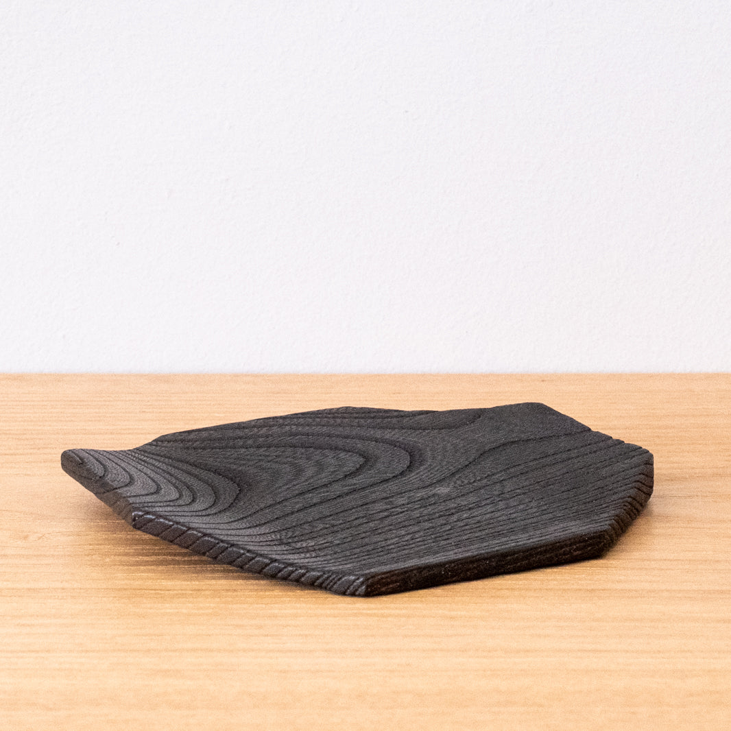 Shou Sugi Ban Beeswax Lacquer Japanese Coaster