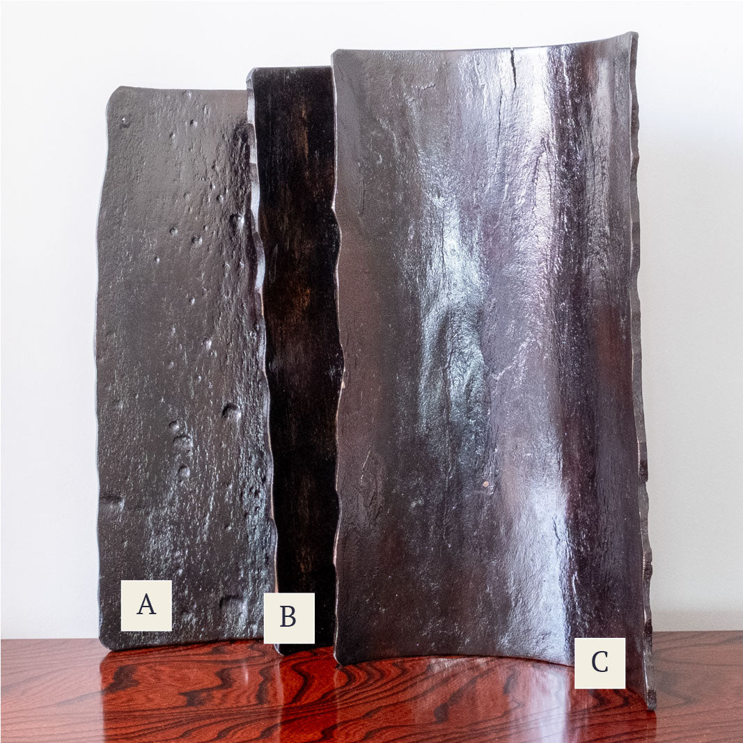 Lacquered Bark Platter