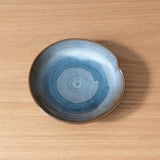 Handemade Japanese soy sauce plate or side plate from the Takatori Kiln in Southwest Japan