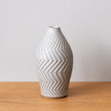 Hand-made in Japan, Stoneware White Vase