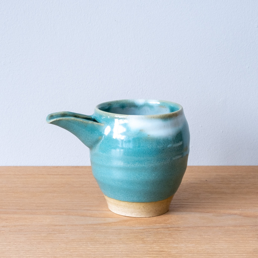 Handmade katakuchi or sake jug, handmade in Japan