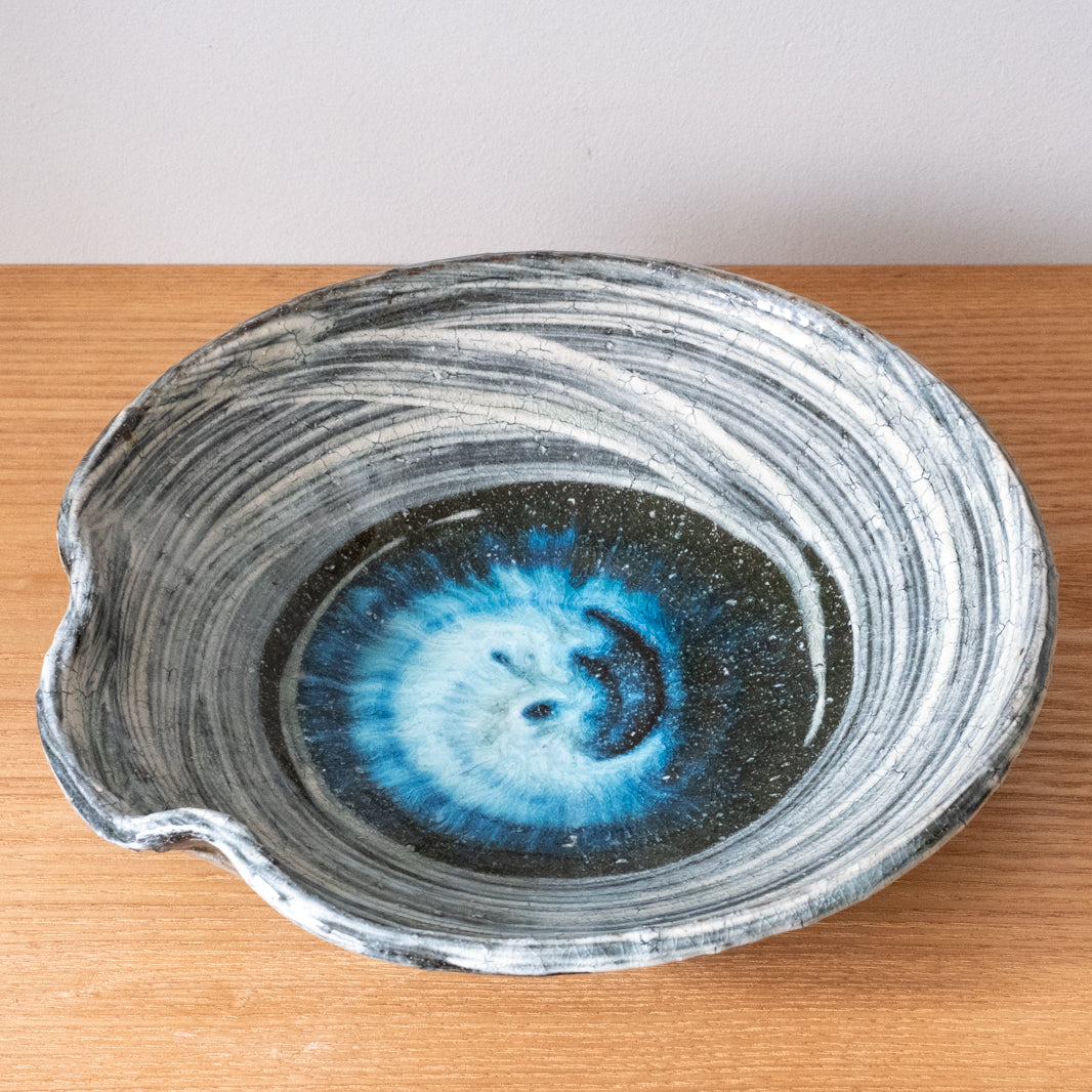 25cm Brushstrokes Kashibai Katakuchi style Bowl