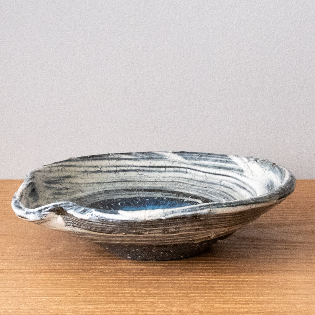 17.5cm Brushstrokes Kashibai Katakuchi style Bowl