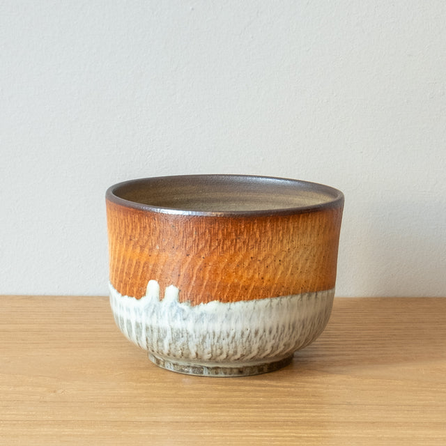 Tobikanna mingei chawan tea bowl, handmade in Japan