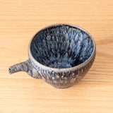 Silver Blue Ammonite Katakuchi with Spout