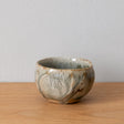 Handmade Japanese sake cup, oak ash glaze