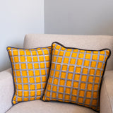 Yellow Squares Cushion