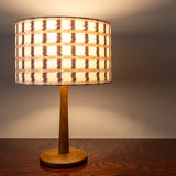 Sakata White and Lilac Squares Lampshades