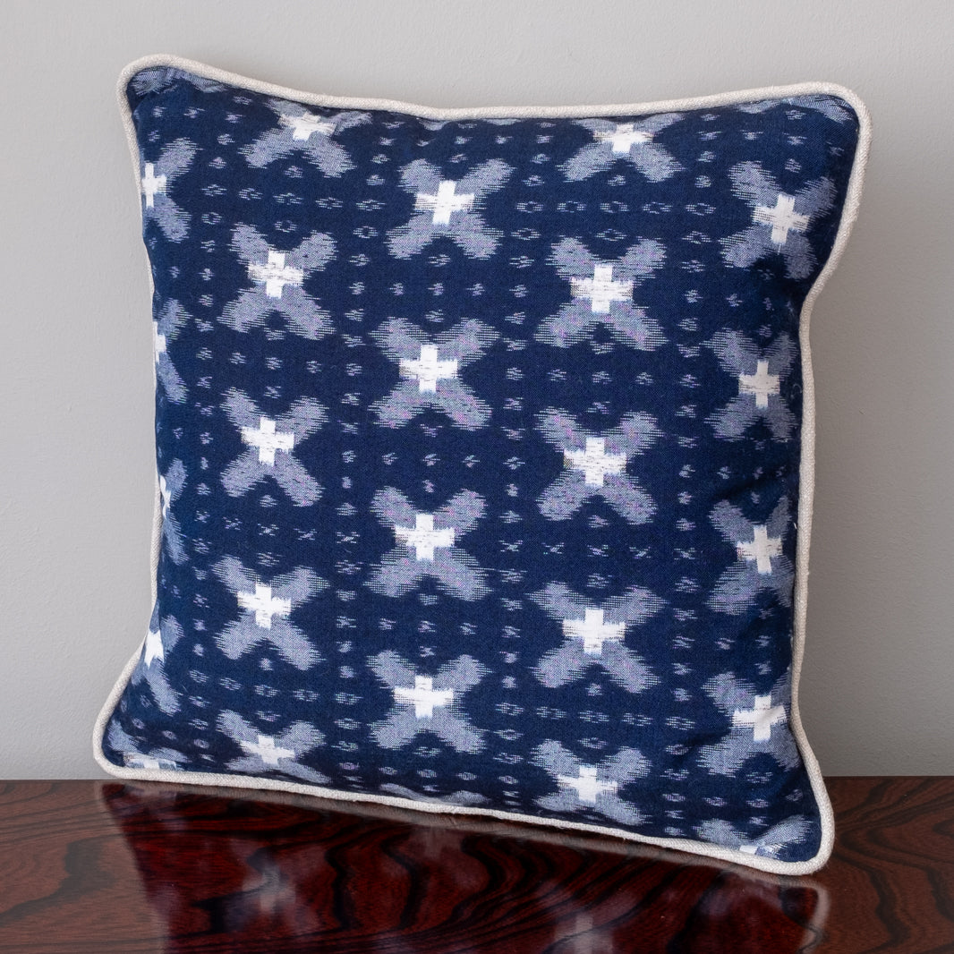 Shimokawa White Crosses Cushion