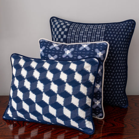 Shimokawa White Crosses Cushion