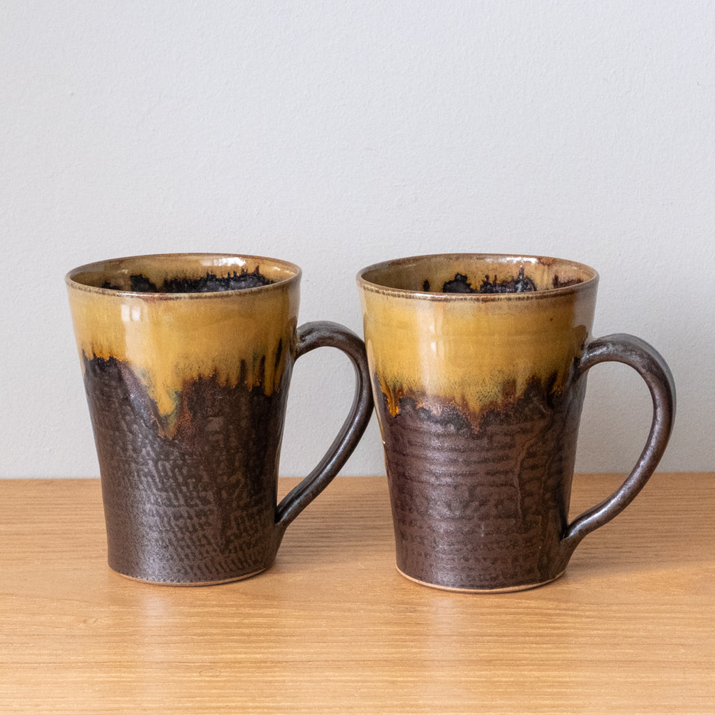 Traditional Shunkei Glaze Japanese Mug