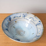 Large Japanese Handmade Cobalt Glaze Bowl