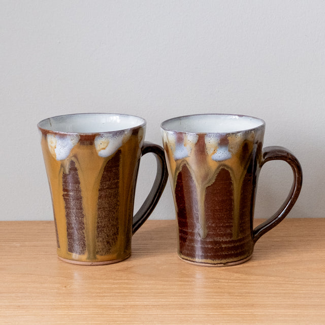 Beautiful Japanese handmade mugs, with handles