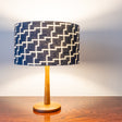 Hand-woven indigo cotton Japanese cotton lampshades