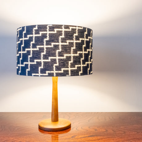Hand-woven indigo cotton Japanese cotton lampshades