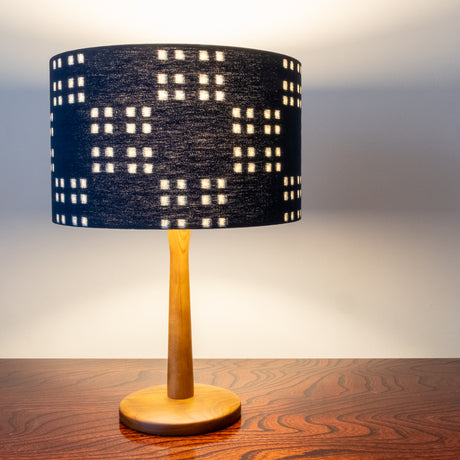 Japanese indigo cotton lampshades