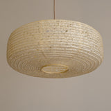 45cm daifuku (rectangular profile) hemp or Asaraku Japanese paper lampshade, under view