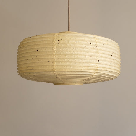 Unusual and stylish daifuku shape Japanese Paper lampshade, 45cm dia.