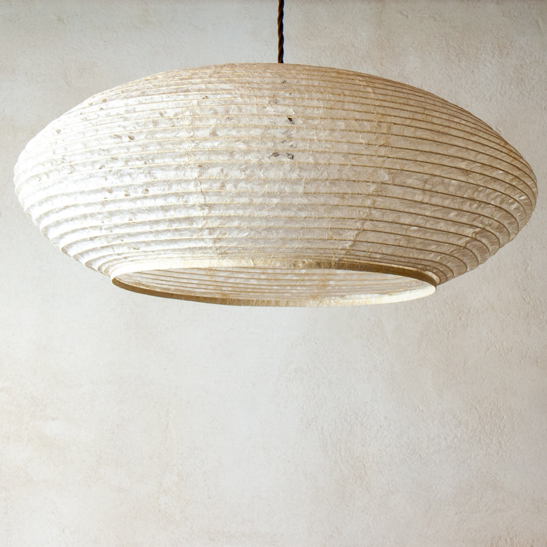 53cm diameter Natural Hemp Japanese Washi Paper Ceiling Pendant Light