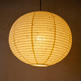 Stunning 53cm Handmade Japanese Shade, flecked Kozo Mulberry washi paper (Lit)