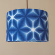 Indigo Itajime Shibori Lampshades