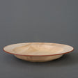 Japanese handmade clear lacquered pasta bowl - straight