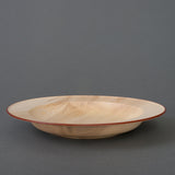 Japanese handmade clear lacquered pasta bowl - straight