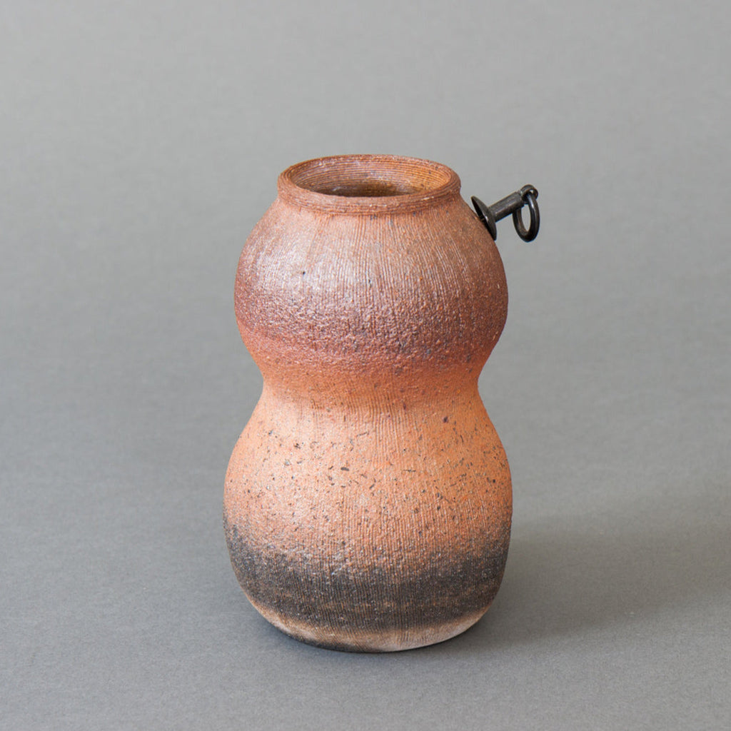 Traditional Japanese Hanging vase with ring