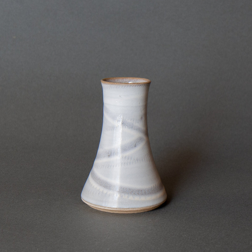 Japanese pottery rice ash glaze vase